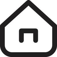 Home outline icon symbol vector image. Illustration of the house real estate graphic property design image