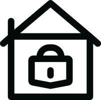 Home outline icon symbol vector image. Illustration of the house real estate graphic property design image