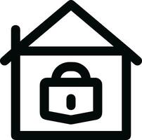 Home outline icon symbol vector image. Illustration of the house real estate graphic property design image