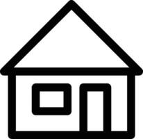 Home outline icon symbol vector image. Illustration of the house real estate graphic property design image