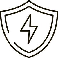 protect energy line icon symbol illustration vector