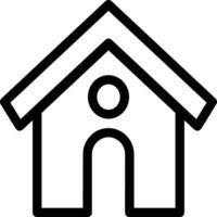 Home outline icon symbol vector image. Illustration of the house real estate graphic property design image