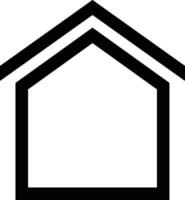Home outline icon symbol vector image. Illustration of the house real estate graphic property design image