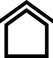 Home outline icon symbol vector image. Illustration of the house real estate graphic property design image