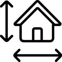 Home outline icon symbol vector image. Illustration of the house real estate graphic property design image