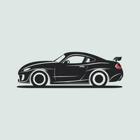 Black And color car vector
