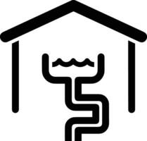 Home outline icon symbol vector image. Illustration of the house real estate graphic property design image