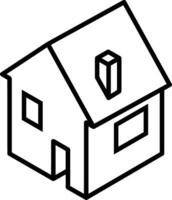 Home outline icon symbol vector image. Illustration of the house real estate graphic property design image