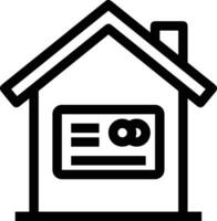 Home outline icon symbol vector image. Illustration of the house real estate graphic property design image