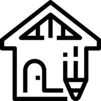 Home outline icon symbol vector image. Illustration of the house real estate graphic property design image