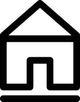 Home outline icon symbol vector image. Illustration of the house real estate graphic property design image