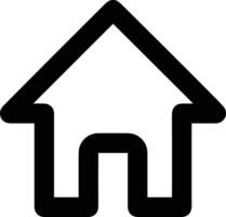 Home outline icon symbol vector image. Illustration of the house real estate graphic property design image