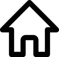 Home outline icon symbol vector image. Illustration of the house real estate graphic property design image