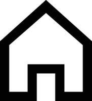 Home outline icon symbol vector image. Illustration of the house real estate graphic property design image
