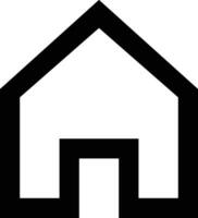 Home outline icon symbol vector image. Illustration of the house real estate graphic property design image