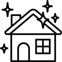 Home outline icon symbol vector image. Illustration of the house real estate graphic property design image