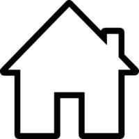 Home outline icon symbol vector image. Illustration of the house real estate graphic property design image