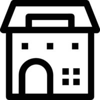 Home outline icon symbol vector image. Illustration of the house real estate graphic property design image