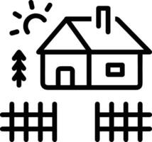 Home outline icon symbol vector image. Illustration of the house real estate graphic property design image