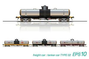 Tanker Car Railroad, Freight Train vector