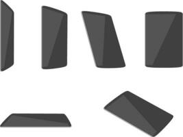 tablet computers different foreshortening vector