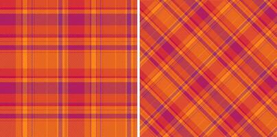 Seamless plaid check of background tartan vector with a textile fabric pattern texture.