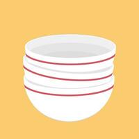 Bowl vector. Bowl stack. wallpaper. free space for text. symbol. vector