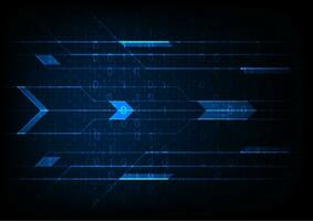 abstract network technology background, digital arrow shape vector