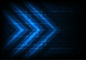 abstract network technology background, digital arrow shape vector