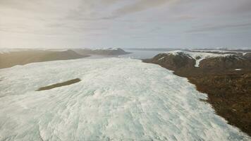 aerial view of big glacier photo