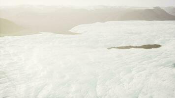 aerial view of big glacier photo