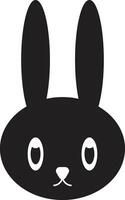 Rabbit head icon isolated on on white background . Rabbit icon vector