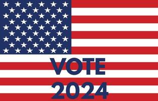 Presidential election 2024 in USA . Vote 2024 design . Vector illustration