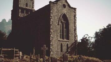 View of an old church in the countryside photo