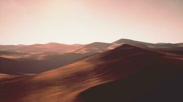 aéreo de namibio Desierto y arena dunas foto