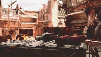 A variety of machinery and equipment in a warehouse photo