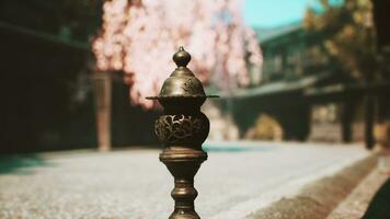 Japan cityscape in tample historic district photo