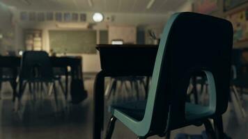 A group of chairs sitting in a room photo