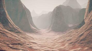 A stunning computer-generated desert landscape photo