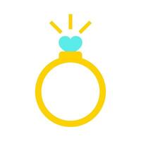 Luxury ring flat illustration vector