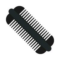 Hair comb flat illustration vector