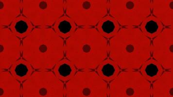 Kaleidescope pattern effect animation red color video