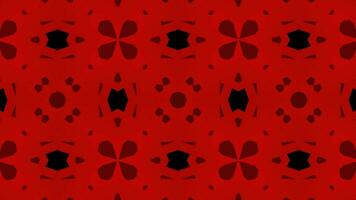Kaleidescope pattern effect animation red color video