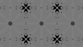 Kaleidescope schwarz und Weiß Animation video