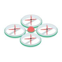 Drone Technology Isometric Icon vector