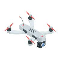 Drone Technology Isometric Icon vector