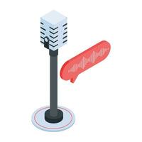 Webinar and Studio Isometric Icon vector