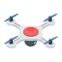 Drone Technology Isometric Icon vector