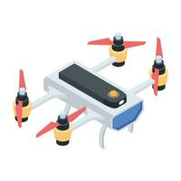 Drone Technology Isometric Icon vector