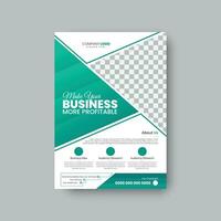 Modern creative business flyer design template. vector